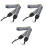 3Pcs Dslr Camera Strap Crossbody Vintage Universal Grey 3