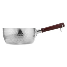 2Pcs Japanese Nonstick Pan With Wooden Handle Flat Bottom