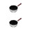 2Pcs Japanese Nonstick Pan With Wooden Handle Flat Bottom 10