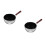 2Pcs Japanese Nonstick Pan With Wooden Handle Flat Bottom 9