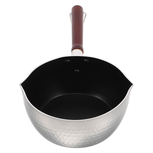 2Pcs Japanese Nonstick Pan With Wooden Handle Flat Bottom 2