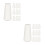 20Pcs White Wooden Window Blind Cord Knobs Elegant Curtain Accessories 5