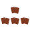 8 Pcs Pu Luggage Handle Covers For Suitcase And Handbag 4