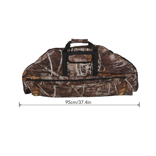 Spacious 95cm Camouflage Compound Bow Case with Adjustable Straps 1