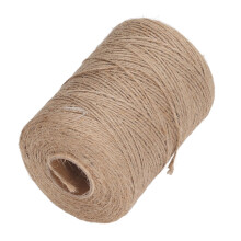 Hanf-Jute-Seil 2 mm, 2-fach, Zwirn, Schnur für DIY-Kunst und Gartenarbeit, 300 Meter