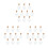 30 Pcs Love Heart Shape Mini Wish Note Glass Bottles With Cork 5