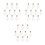 30 Pcs Love Heart Shape Mini Wish Note Glass Bottles With Cork 8