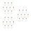 30 Pcs Love Heart Shape Mini Wish Note Glass Bottles With Cork 4
