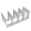 2 Pcs Creative Acrylic Bookend Practical Book Organizer Shelf Stand 9