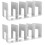 2 Pcs Creative Acrylic Bookend Practical Book Organizer Shelf Stand 5