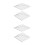 4 Pcs Patchwork Sewing Rulers Plastic Fabric Measuring Tools 8