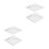 4 Pcs Patchwork Sewing Rulers Plastic Fabric Measuring Tools 6