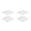 4 Pcs Patchwork Sewing Rulers Plastic Fabric Measuring Tools 4