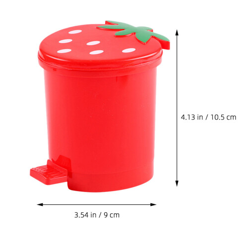 2Pcs Trash Bin For Desktop Home Garbage Storage 2