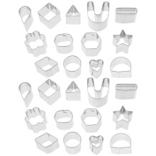 132 Pcs Stainless Steel Biscuit Clay Cookie Cutters Variety Shapes