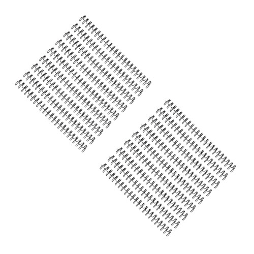 100 Pcs Wire Binding Spines 23 Holes For Teachers Students 2