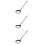 3Pcs Thicken 304 Stainless Steel Soup Spoon Round Long Handle 8