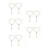 10 Pcs Cross Modeling Hanging Charm Car Decoration Pendant 8