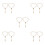 10 Pcs Cross Modeling Hanging Charm Car Decoration Pendant 7