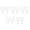 10 Pcs Cross Modeling Hanging Charm Car Decoration Pendant 10