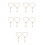 10 Pcs Cross Modeling Hanging Charm Car Decoration Pendant 4