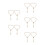 10 Pcs Cross Modeling Hanging Charm Car Decoration Pendant 6