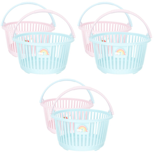 6 Pcs Small Baskets For Shower Bathroom Dorm Kitchen 2