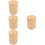 4Pcs Bamboo Toothpick Holder Jar Dispenser Storage Box 9