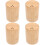 4Pcs Bamboo Toothpick Holder Jar Dispenser Storage Box 7