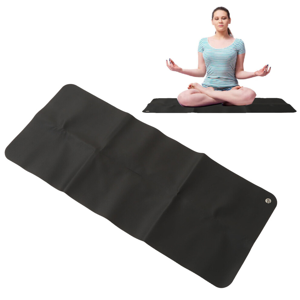 Black Large Grounding Mat 11.81 x 26.77in for Desk - Earthing and Therapy