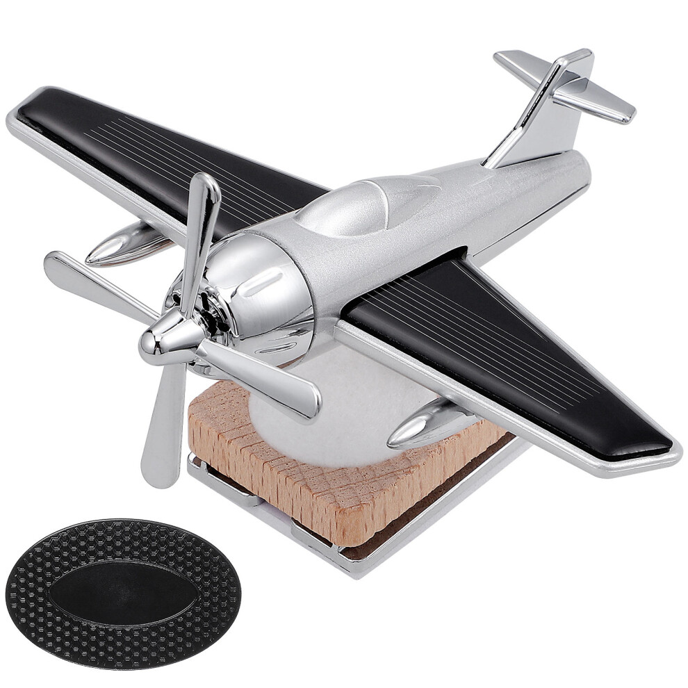 Photos - Car Air Freshener 4Pcs Solar Car Dashboard Airplane Aromatherapy Ornament Silver Decor