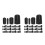 240 Pcs Rubber End Caps For Screw Thread Protector Pegboard Hook Bolt 8