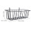 6Pcs Large Capacity Black Iron Hay Racks for Rabbit Cage Use 10