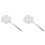 2 Pcs Stainless Steel Fine Mesh Colander Spoon Strainer 2