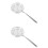 2 Pcs Stainless Steel Fine Mesh Colander Spoon Strainer 5