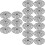 18 Pcs Plastic Reusable Riser Mat For Pots Outdoor Plant Elevator 8
