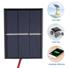 2 Stück 0,65W 1,5V Mini Solarzellen-Panel DIY Strommodul 80x60mm