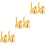 6St Compacte Gouden Keramische Ringstand Kat Sieraden Organizer 7