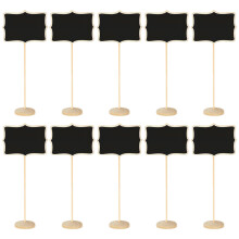30 Pcs Mini Chalkboard Signs With Stand For Message Display