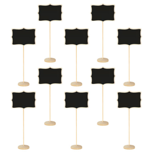 30 Pcs Mini Chalkboard Signs With Stand For Message Display 1