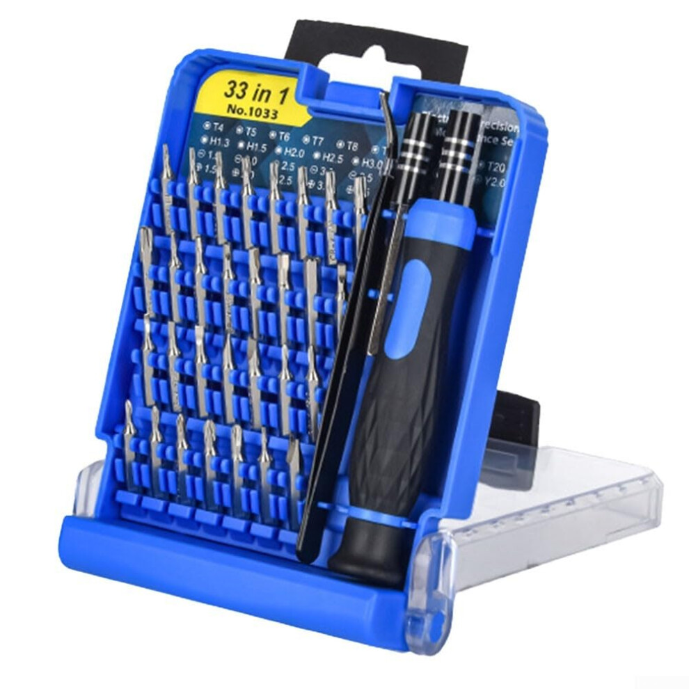 Diverse For Precision Bit Set 33-Piece Magnetized Tips For Electronics Maintenance And Repair Blue 9016109299666