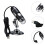 4Pcs Magnifier Microscope Black with Adjustable Brightness 4