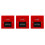 3Pcs Wired Security Button With Break Glass For Fire Alarm 8