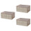 3Pcs Plastic Foldable Storage Case For Car Home Wardrobe S Khaki 6