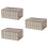 3Pcs Plastic Foldable Storage Case For Car Home Wardrobe S Khaki 7