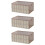 3Pcs Plastic Foldable Storage Case For Car Home Wardrobe S Khaki 8