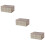3Pcs Plastic Foldable Storage Case For Car Home Wardrobe S Khaki 9