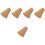 25Pcs Frameless Cork Memo Board Strips Brown Adhesive for Office 6