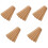 25Pcs Frameless Cork Memo Board Strips Brown Adhesive for Office 5