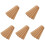 25Pcs Frameless Cork Memo Board Strips Brown Adhesive for Office 4